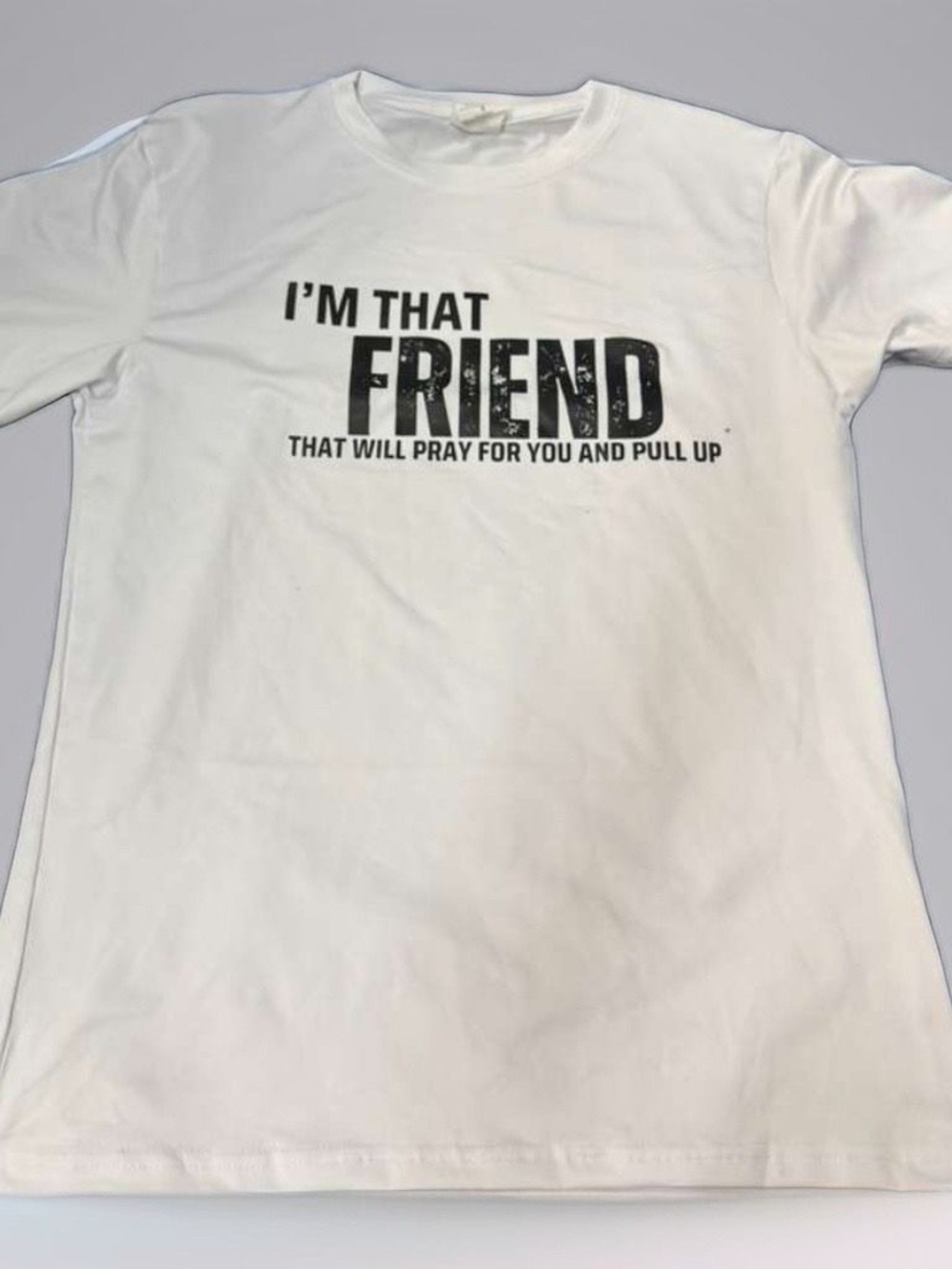 I'm That Friend White Graphic Tee for Kids